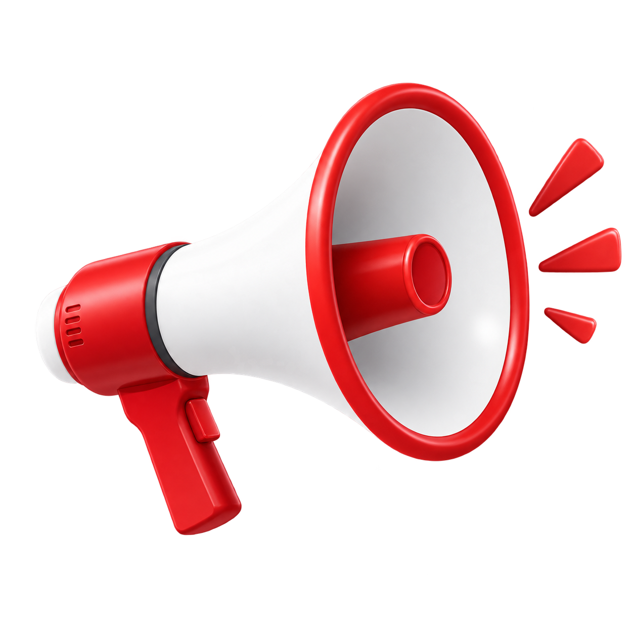 Sponsored mention megaphone illustration
