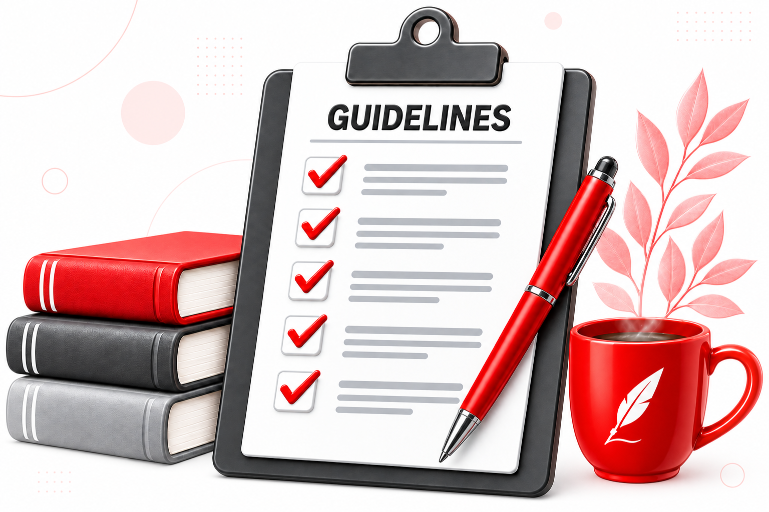 Editorial checklist with publishing standards