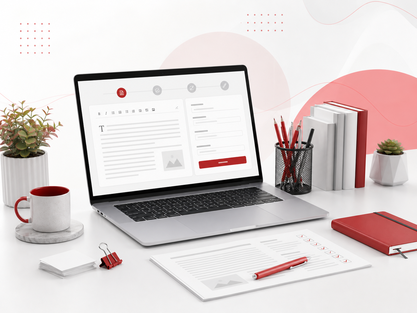 Editorial workspace for writing and submitting a guest post